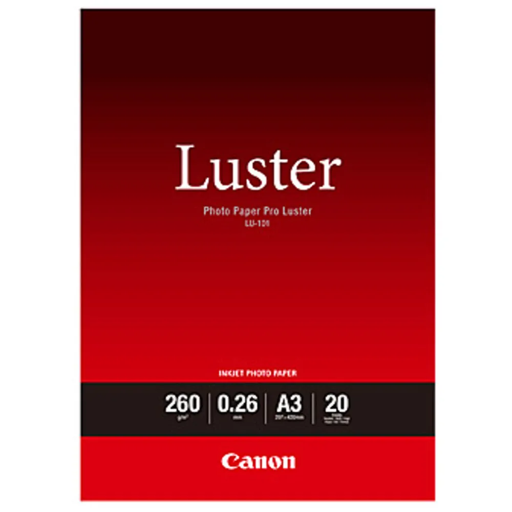 Canon LU101A3 Photo Paper Pro Luster A3 - 20PK